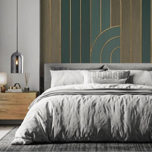 Suspension en verre teinté fumé au design moderne