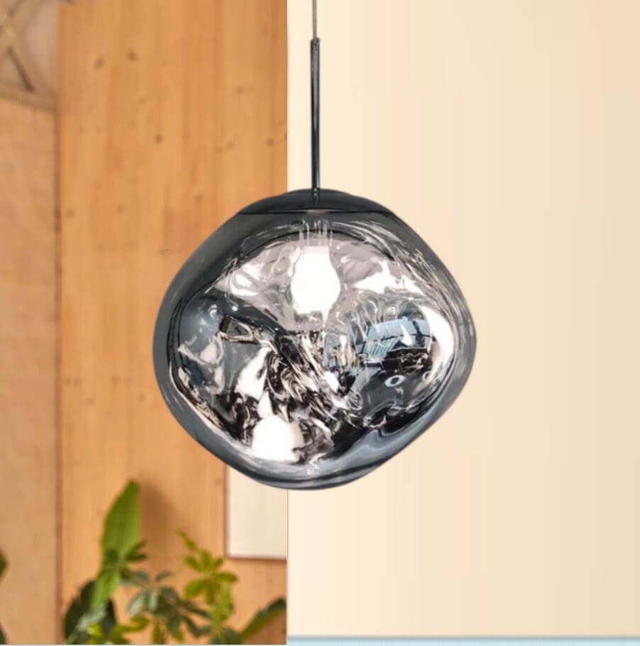 Suspension style verre soufflé | Boule de lave