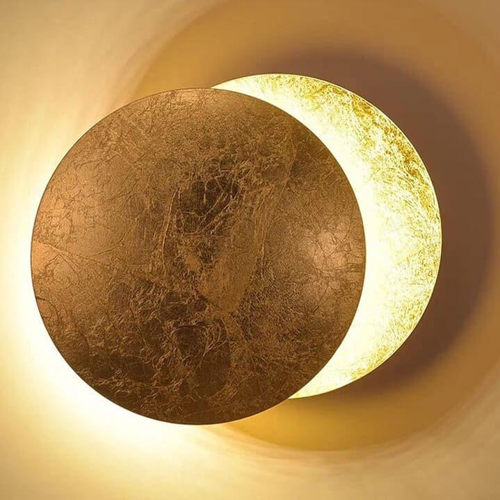 Applique murale LED | Eclipse dorée