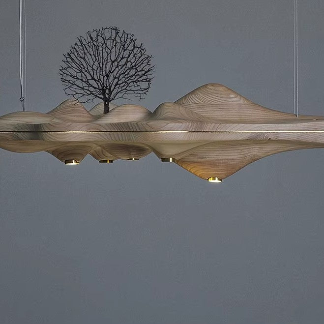Lustre artistique | Bois véritable