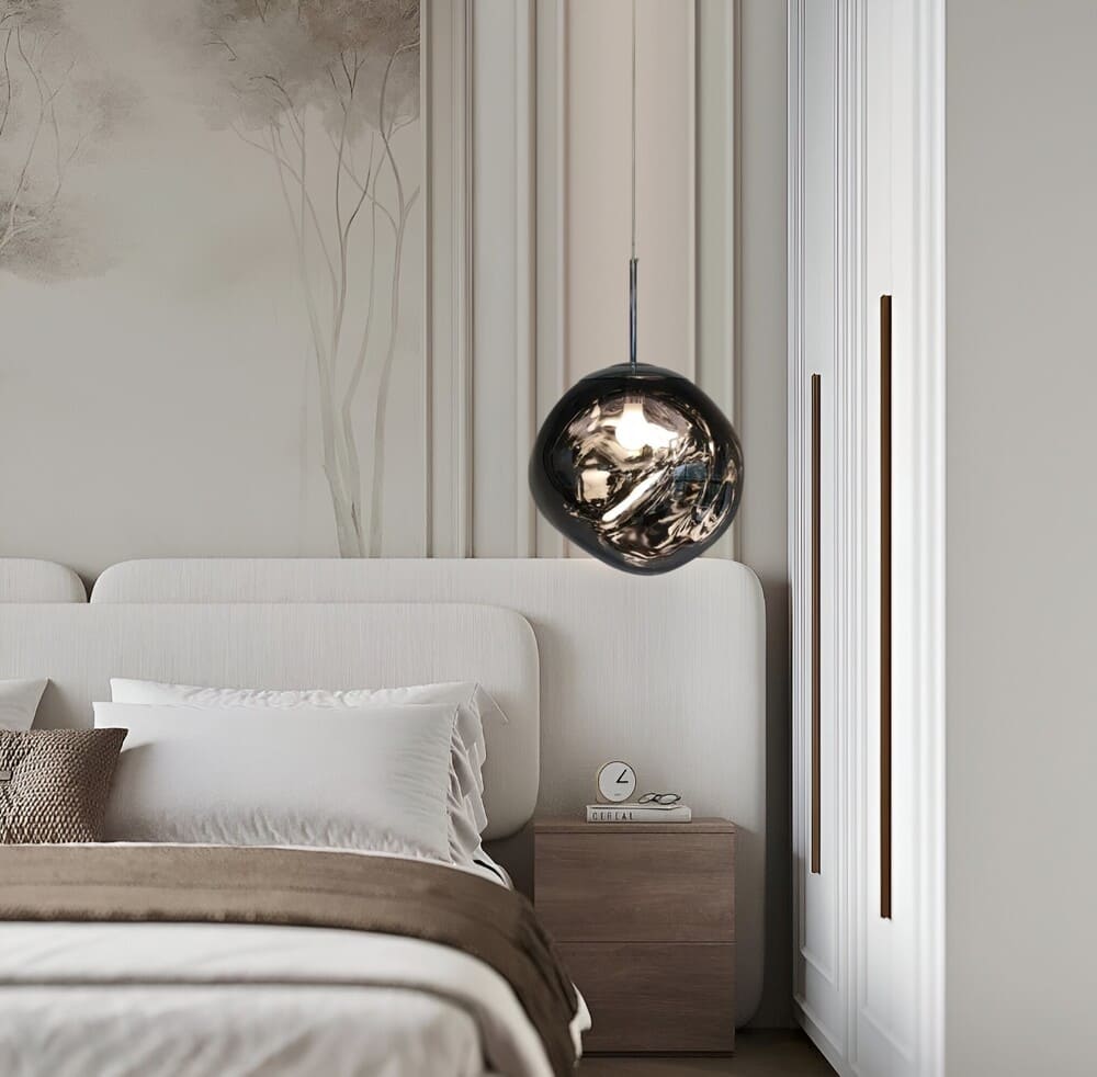 Suspension style verre soufflé | Boule de lave