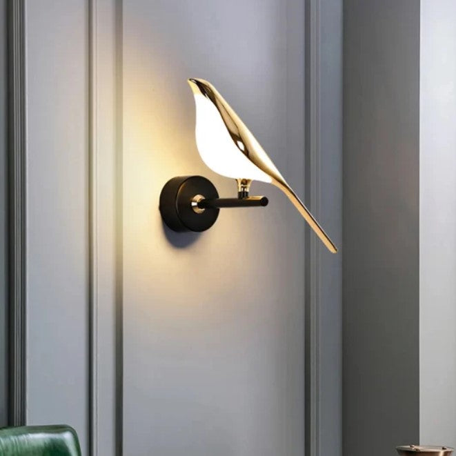 Applique murale à LED | Oiseaux dorés