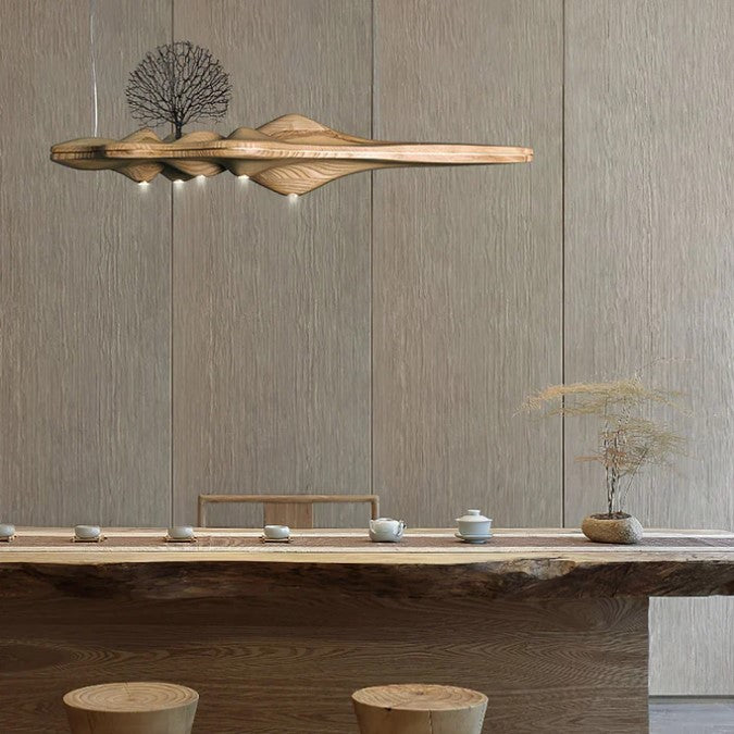 Lustre artistique | Bois véritable