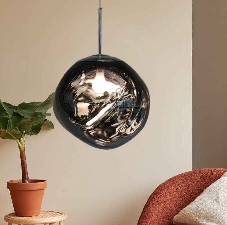 Suspension style verre soufflé | Boule de lave