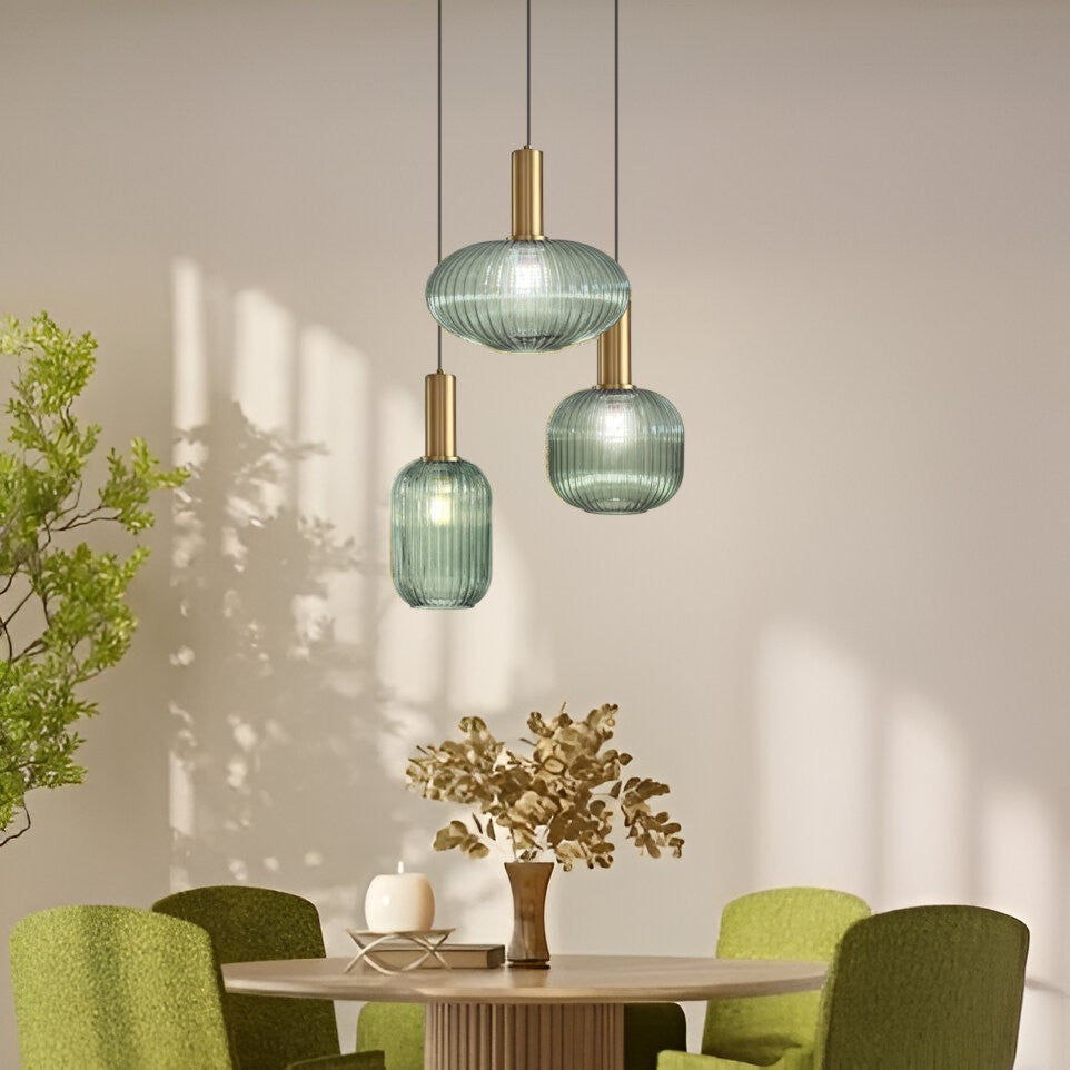 Suspension en verre Vintage | 3 Suspensions