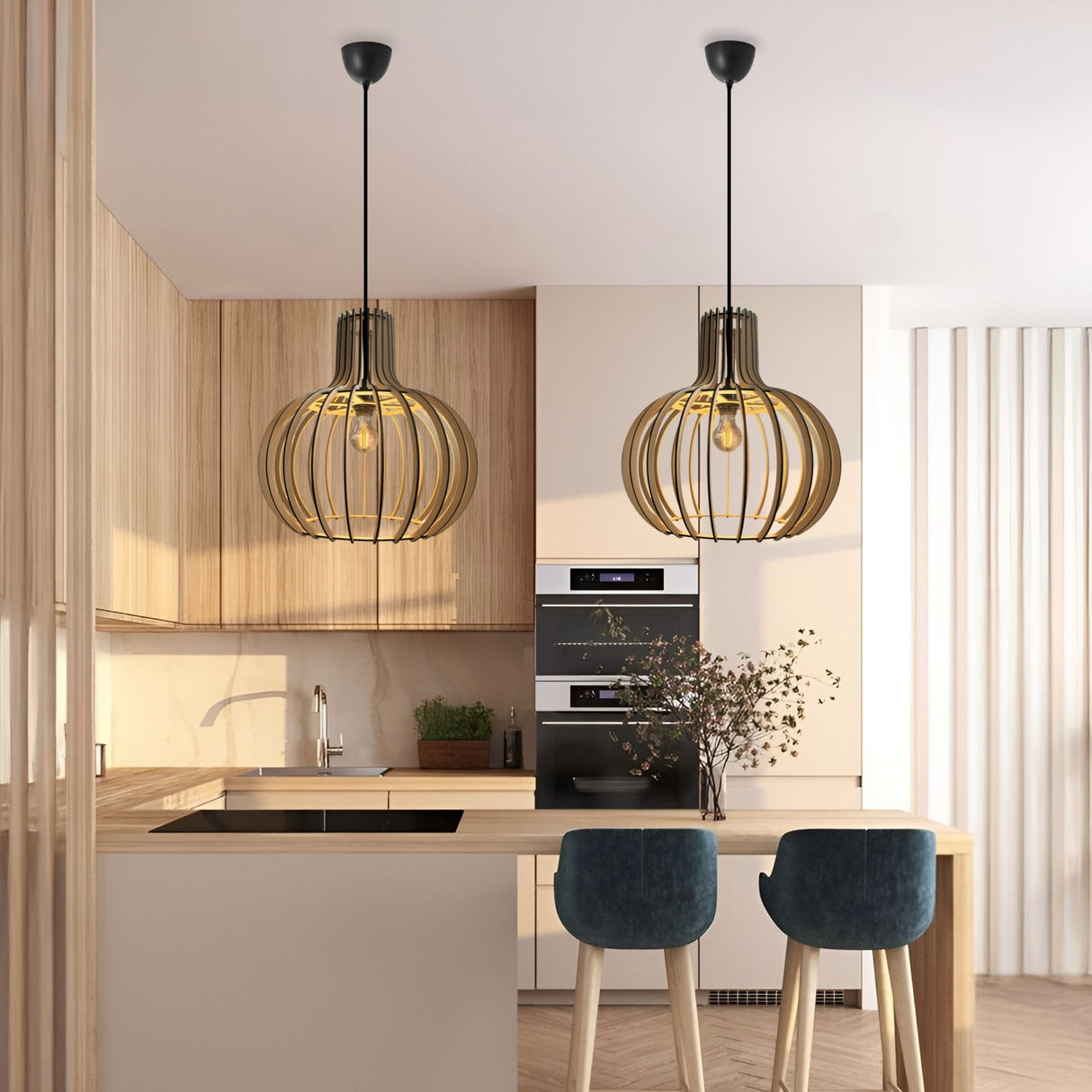 Suspension en bois scandinave | Woody