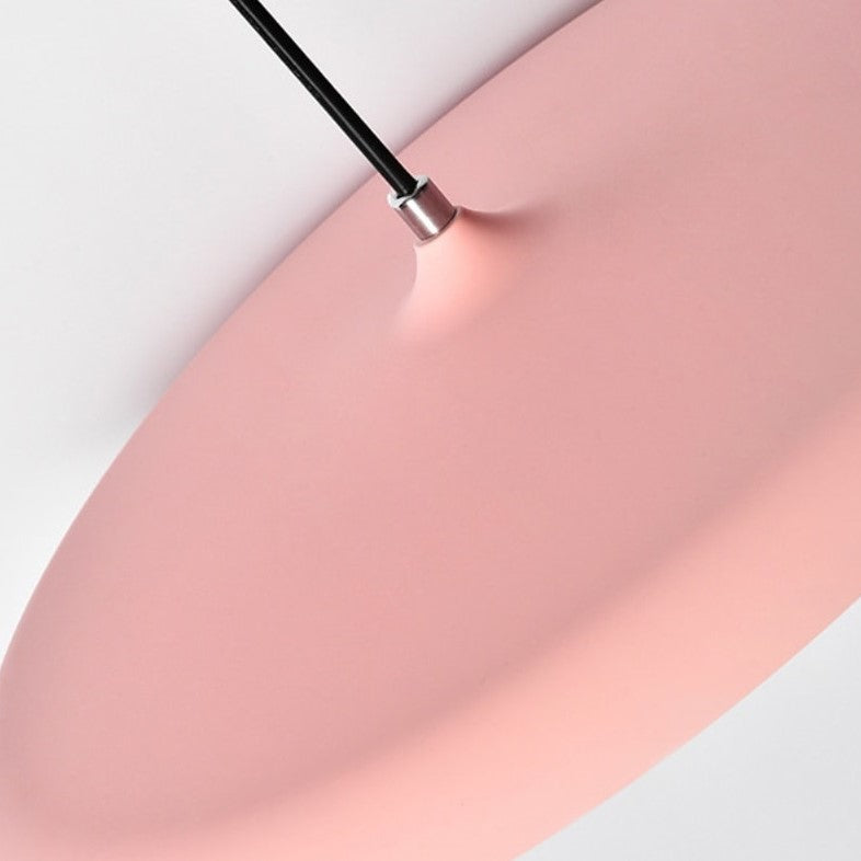 Suspension à LED au design nordique et circulaire en forme de disque