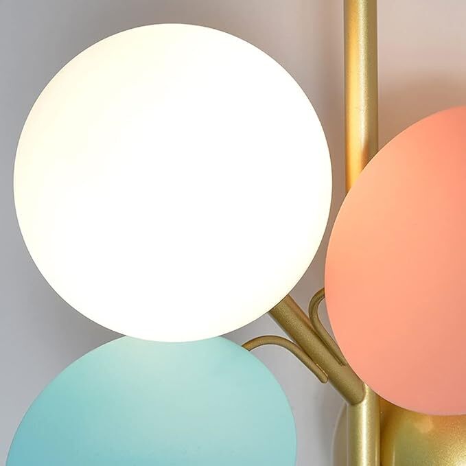 Applique murale fleurie en acier brossé