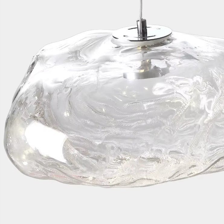 Suspension design verre soufflé | Style aérien contemporain