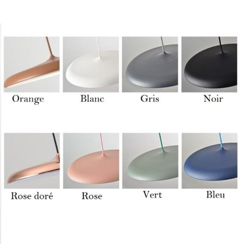 Suspension à LED au design nordique et circulaire en forme de disque