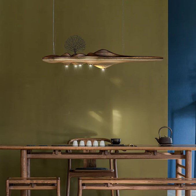 Lustre artistique | Bois véritable