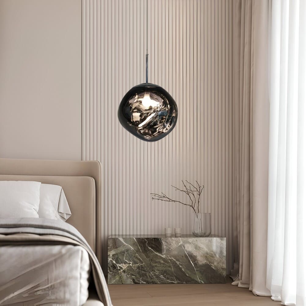 Suspension style verre soufflé | Boule de lave