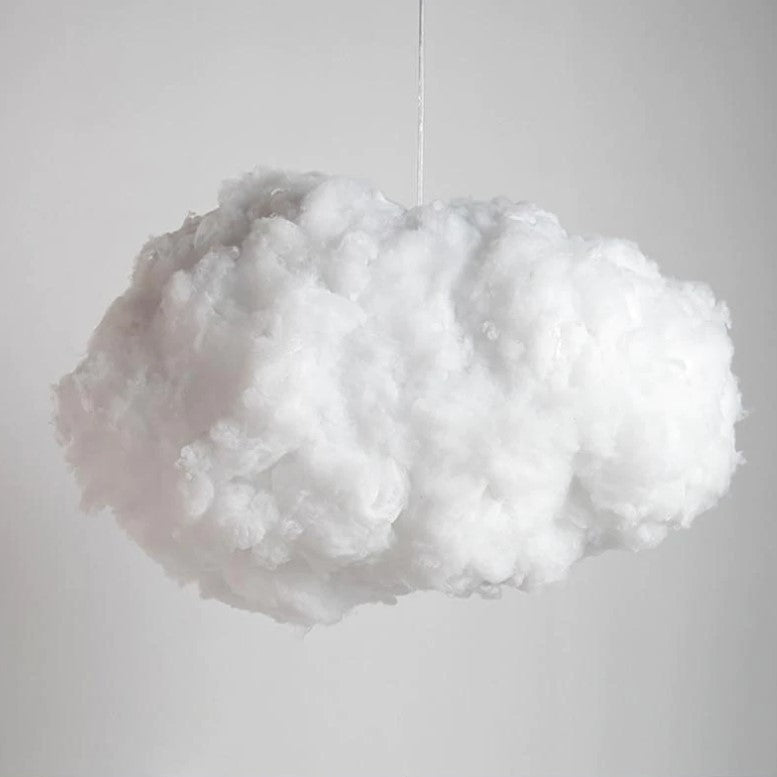 Suspension luminaire moderne en forme de nuage, en coton blanc