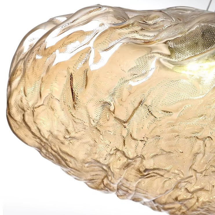 Suspension design verre soufflé | Style aérien contemporain