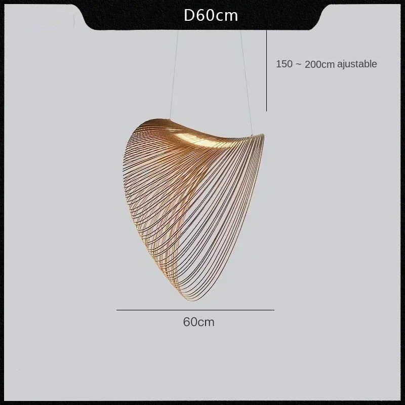 Suspension bois design | Style wabi sabi