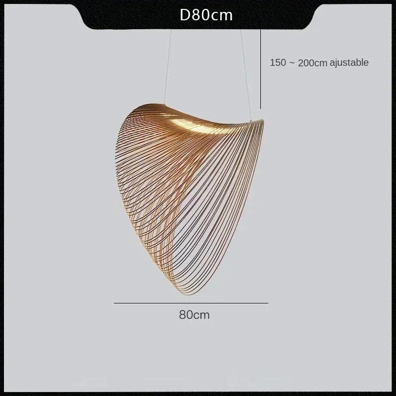 Suspension bois design | Style wabi sabi