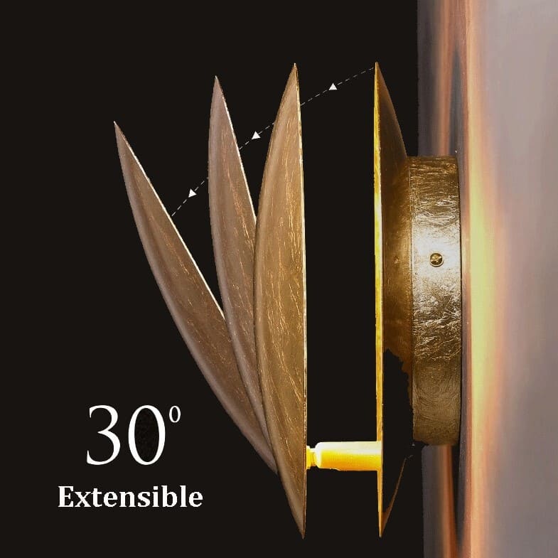 Applique murale LED | Eclipse dorée