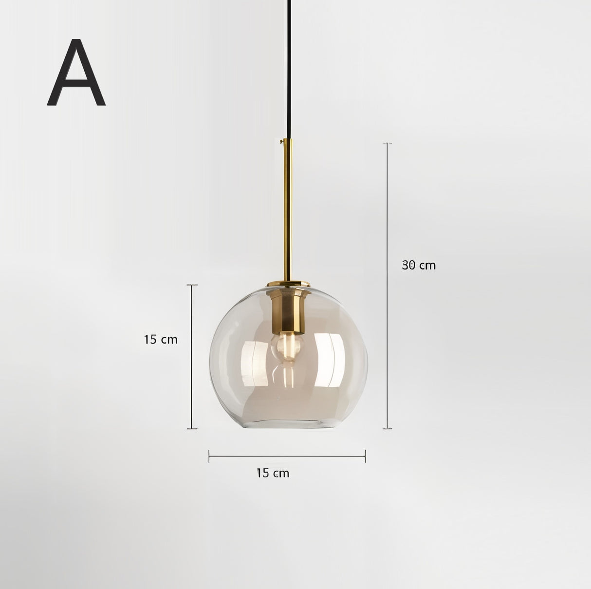 Suspension élégante verre soufflé | Style vintage