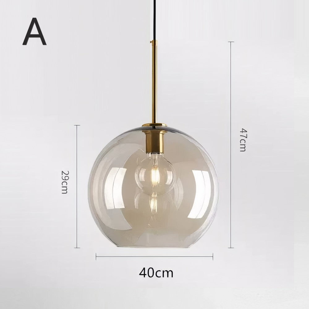 Suspension élégante verre soufflé | Style vintage
