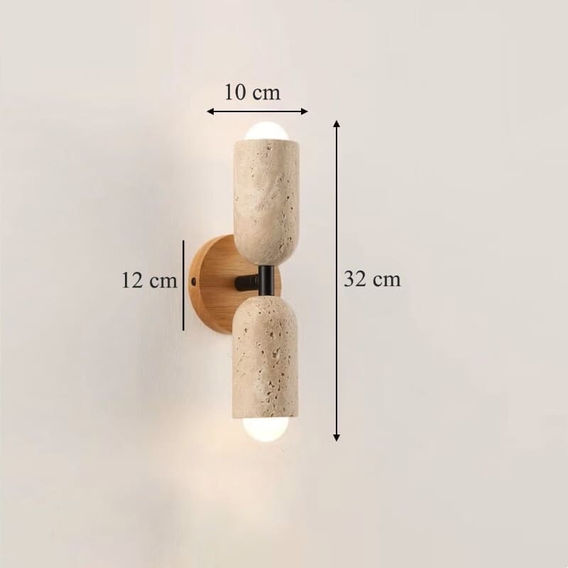 Applique murale en pierre naturelle | Élégance wabi-sabi