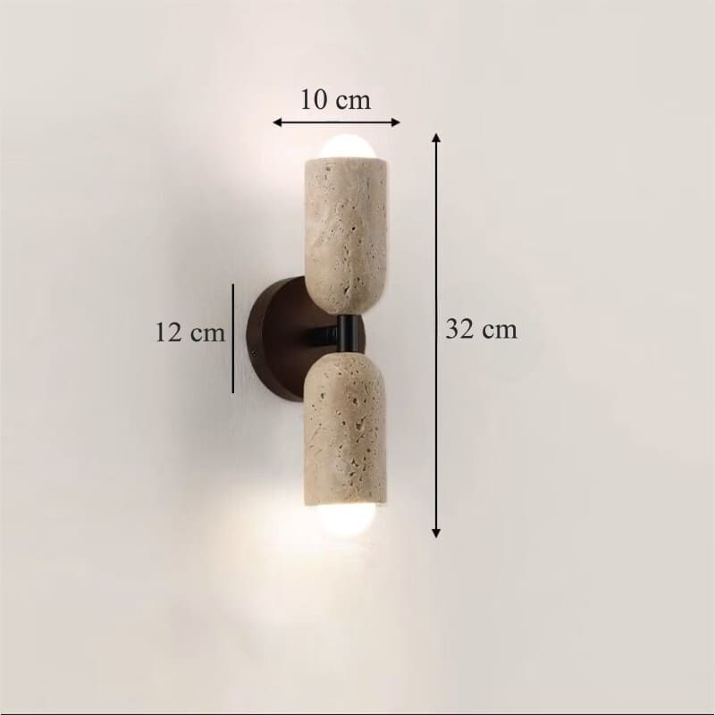 Applique murale en pierre naturelle | Élégance wabi-sabi