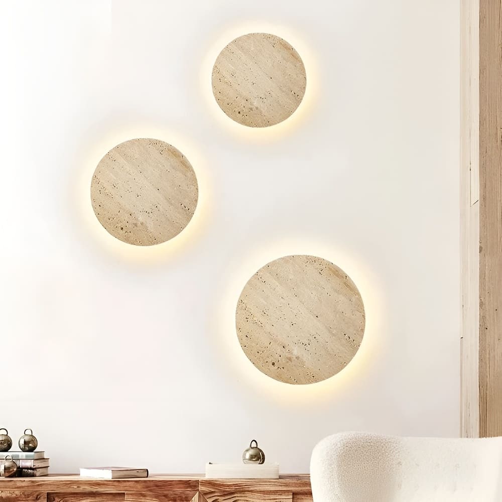 Applique murale élégante pierre naturelle | Style wabi sabi