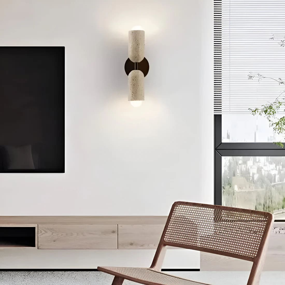 Applique murale en pierre naturelle | Élégance wabi-sabi