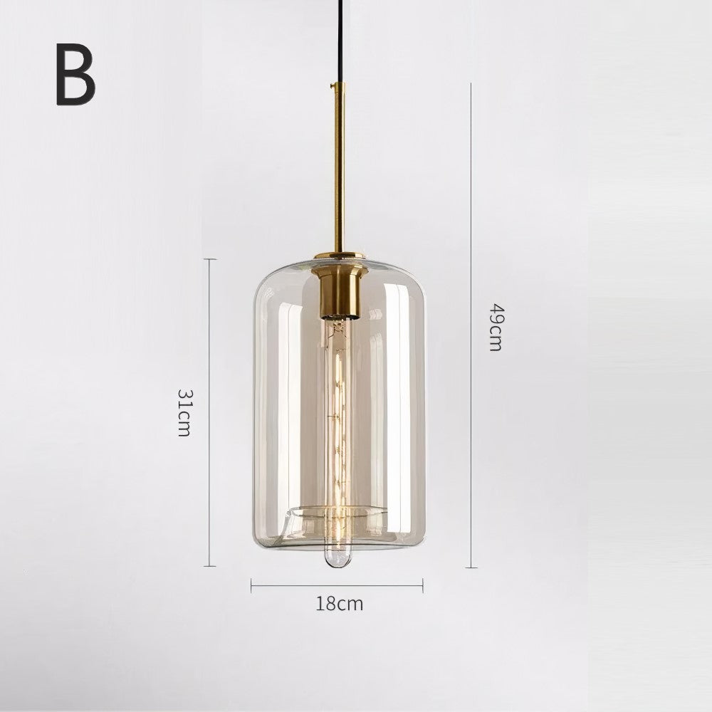 Suspension élégante verre soufflé | Style vintage