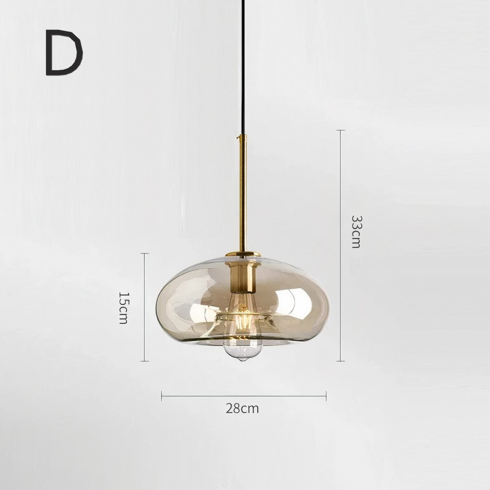 Suspension élégante verre soufflé | Style vintage