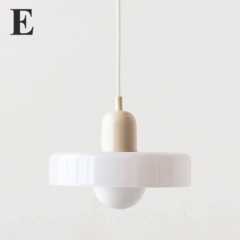 Suspension rétro verre teinté | Style vintage