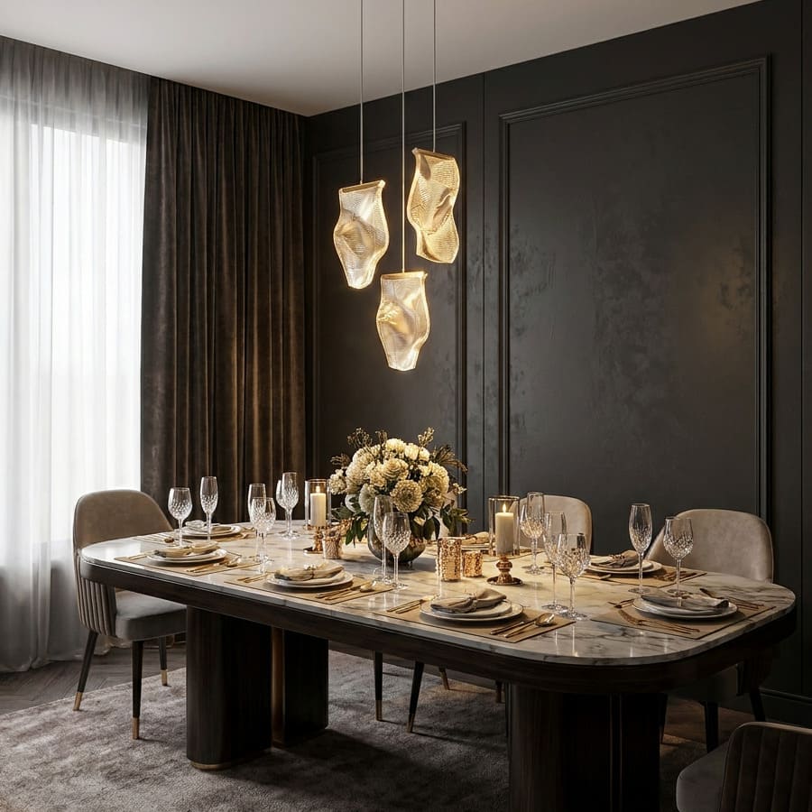 Lustre de luxe au design moderne - LED