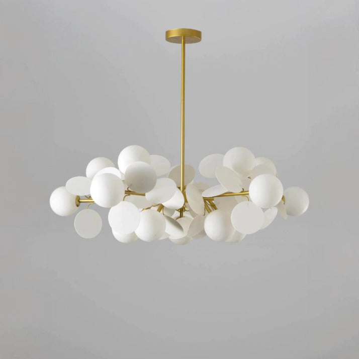 Lustre Artistique en cuivre doré - Design fleuri