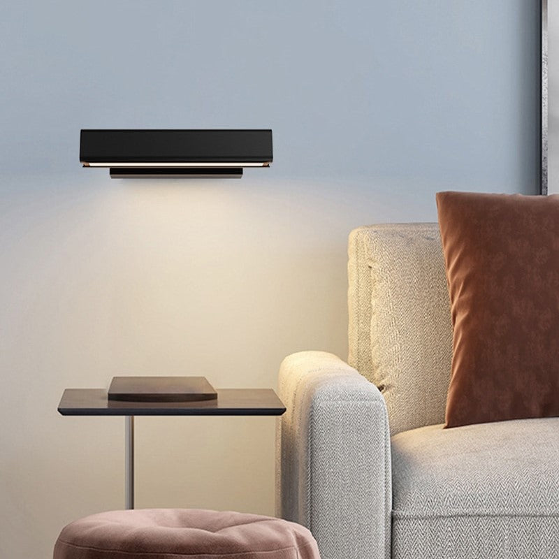 Applique murale rotative en bois et métal au design nordique et moderne