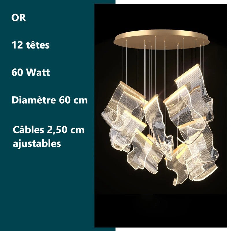 Lustre de luxe au design moderne - LED