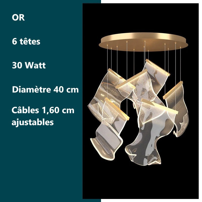 Lustre de luxe au design moderne - LED