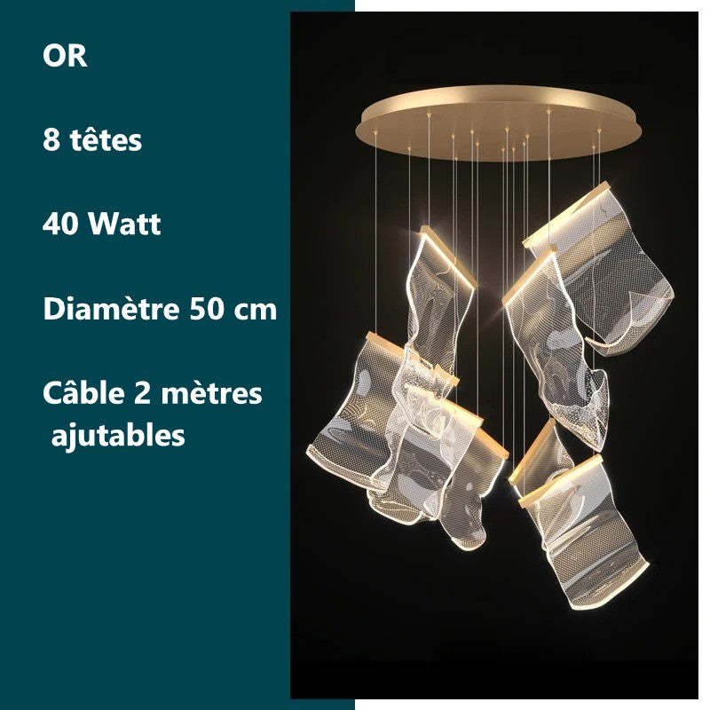 Lustre de luxe au design moderne - LED