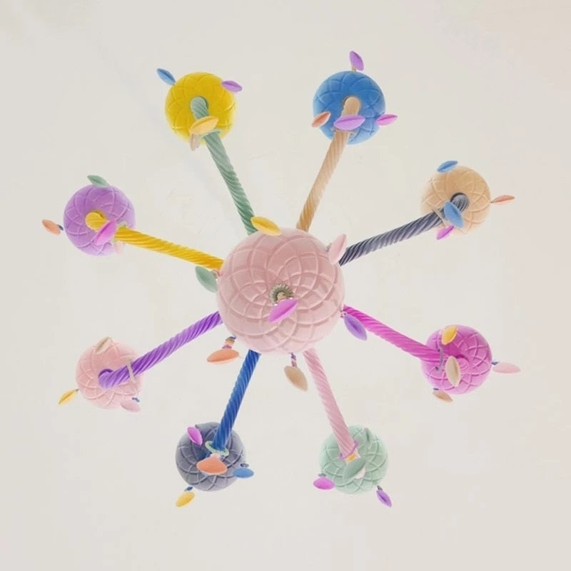 Lustre chandelier chambre enfant- arc en ciel multicolore