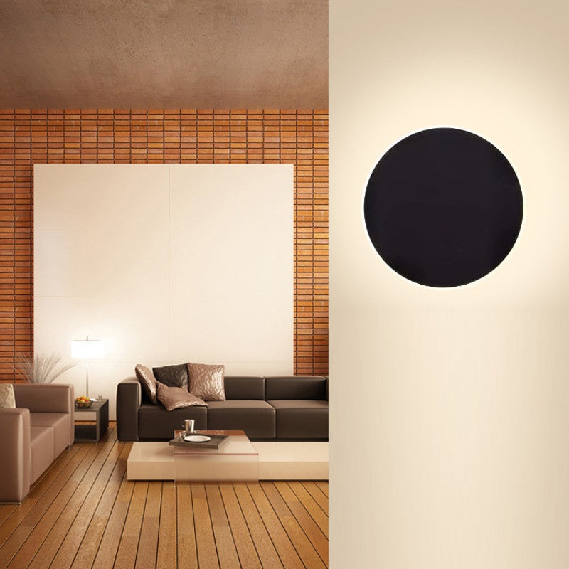 Applique murale ronde LED en aluminium