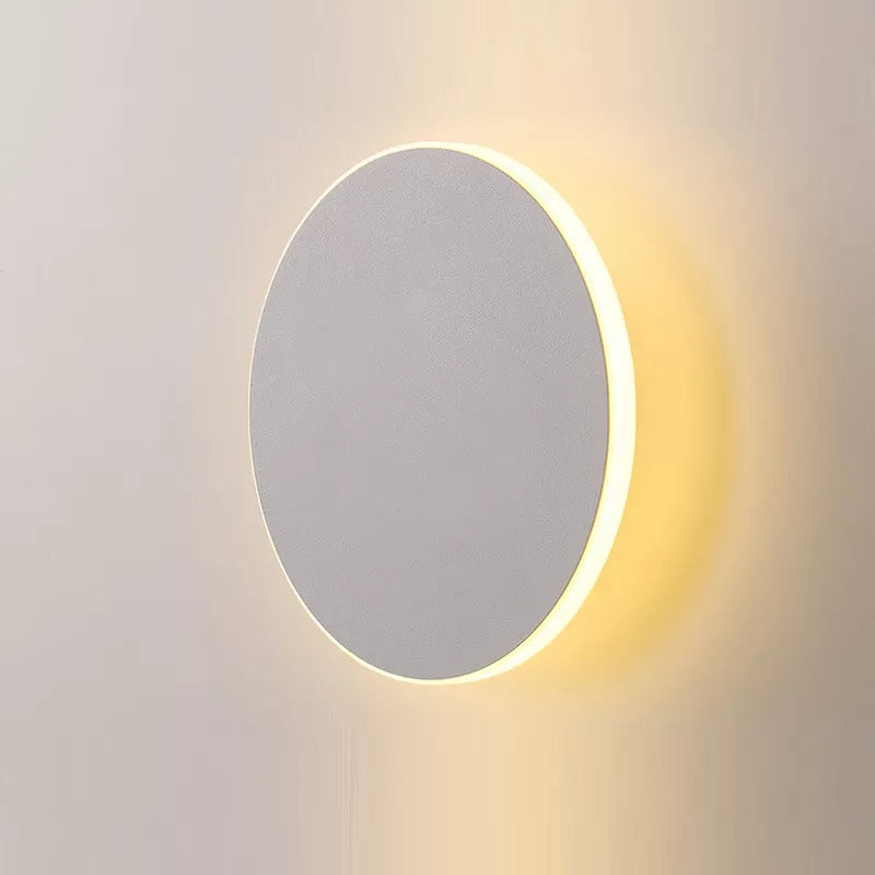 Applique murale ronde LED en aluminium