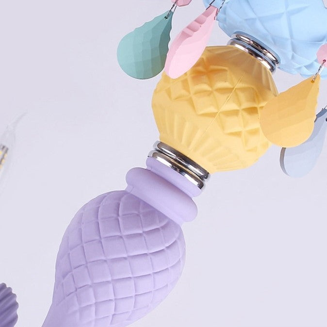 Lustre chandelier chambre enfant- arc en ciel multicolore