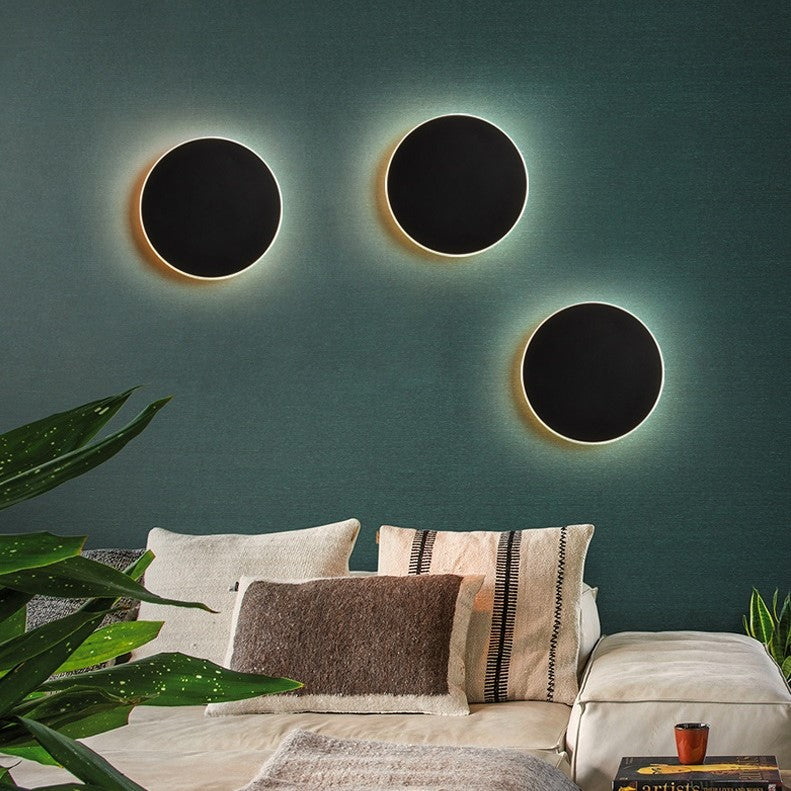 Applique murale ronde LED en aluminium