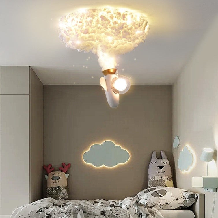Lustre enfant avion ou fusée