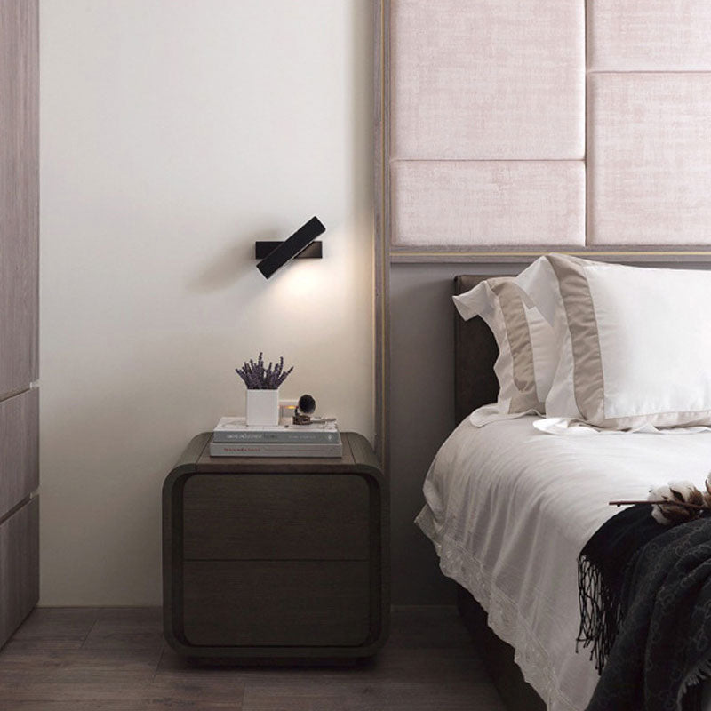 Applique murale rotative en bois et métal au design nordique et moderne