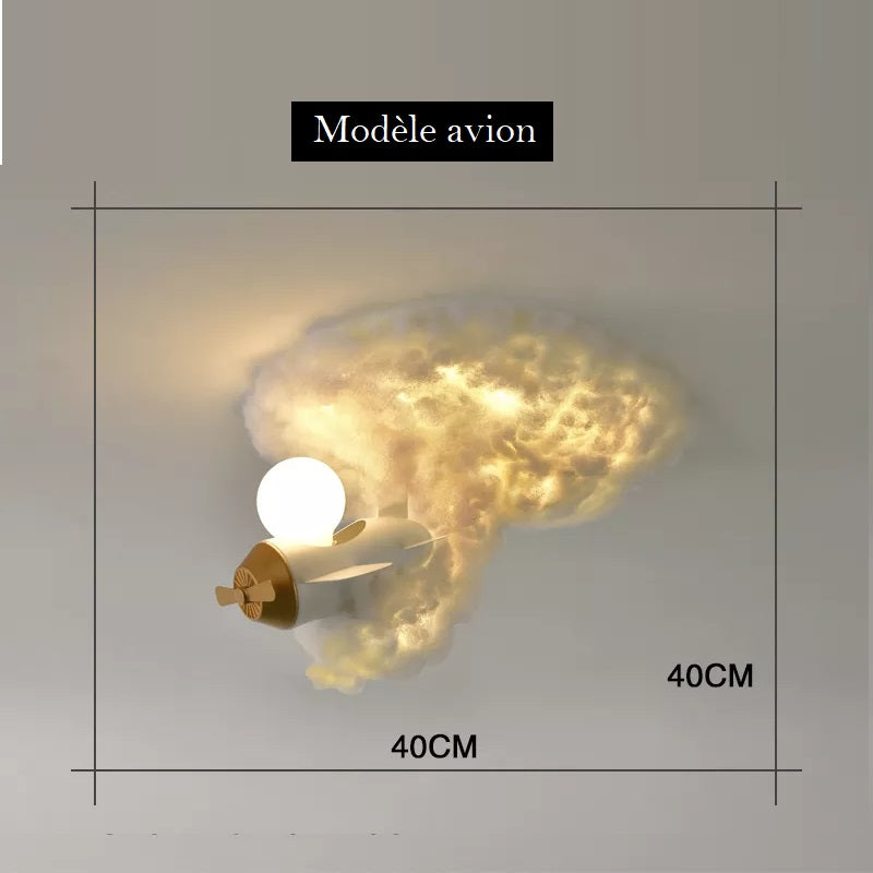 Lustre enfant avion ou fusée