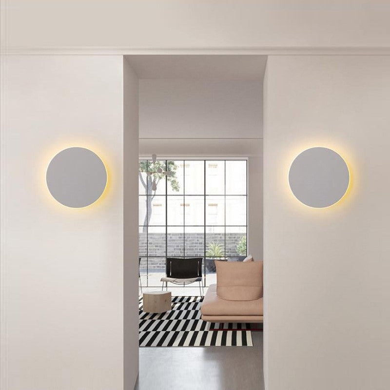 Applique murale ronde LED en aluminium