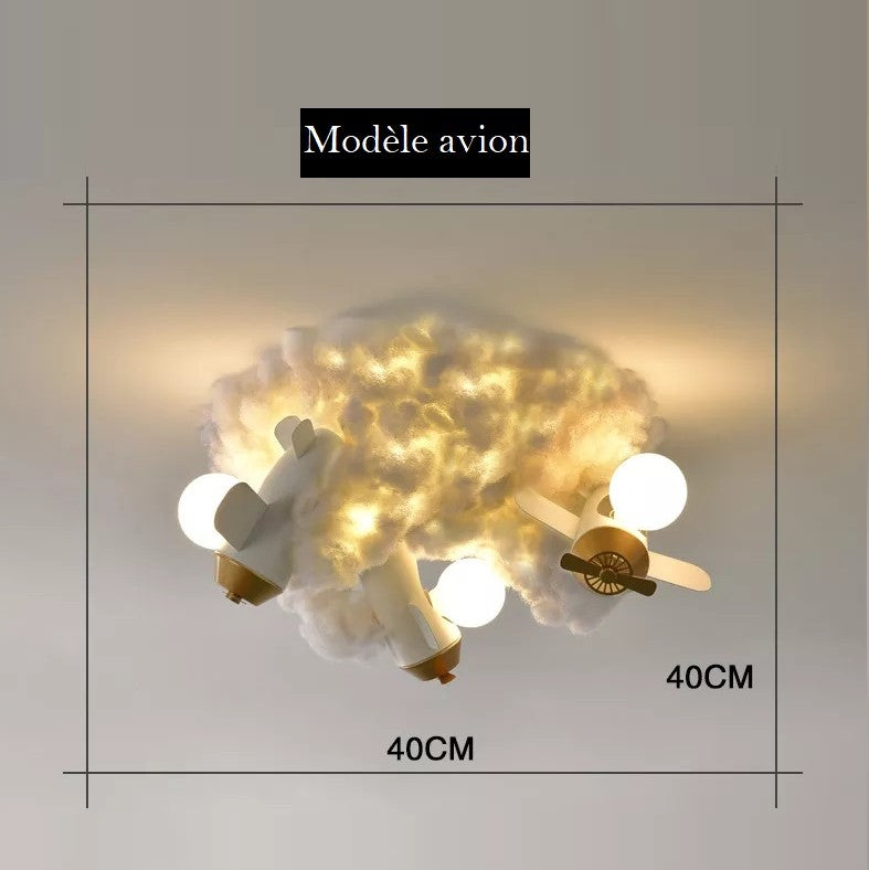 Lustre enfant avion ou fusée