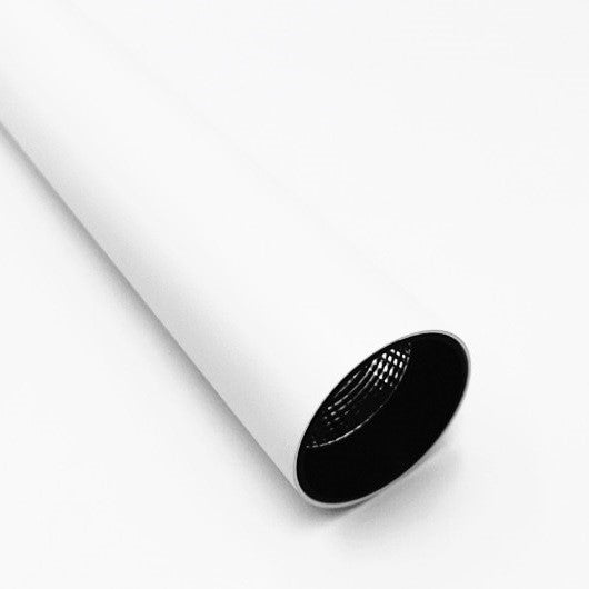 Suspension minimaliste en aluminium, design tube cylindrique