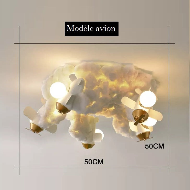 Lustre enfant avion ou fusée