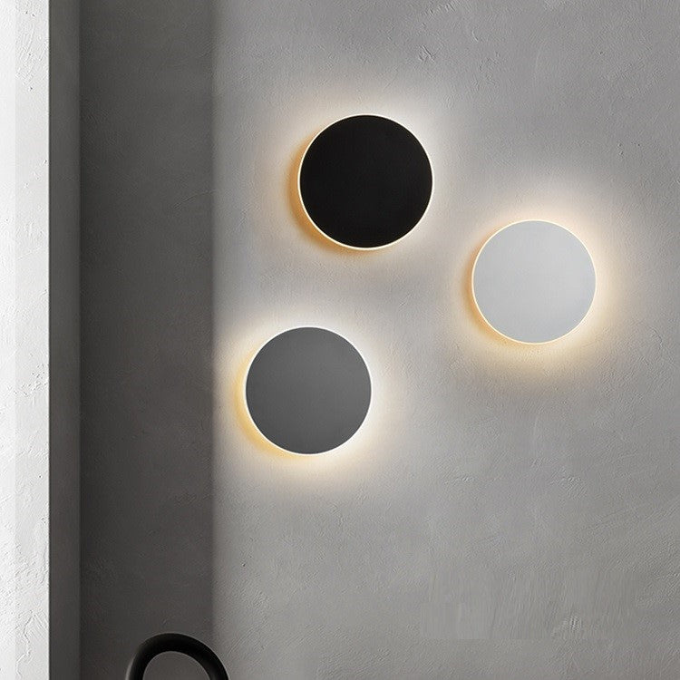 Applique murale ronde LED en aluminium