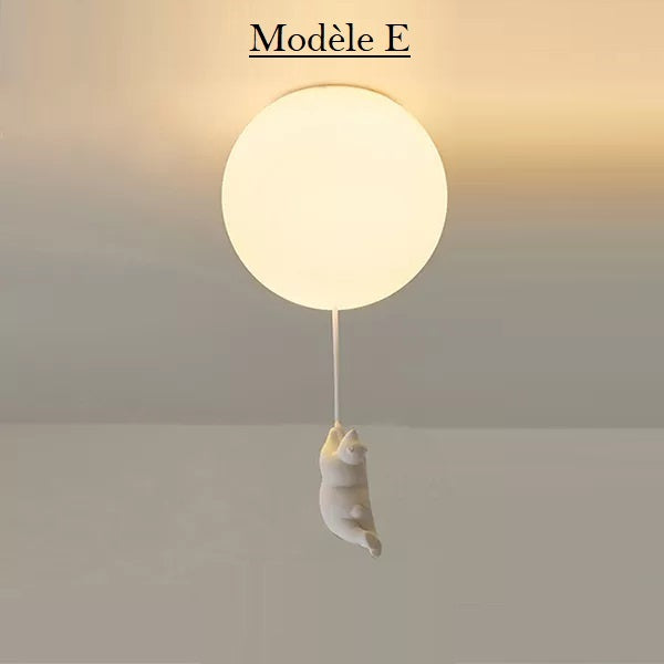 Lustre enfant ours polaire suspendu